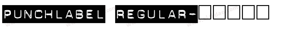 PUNCHLABEL REGULAR字体转换
